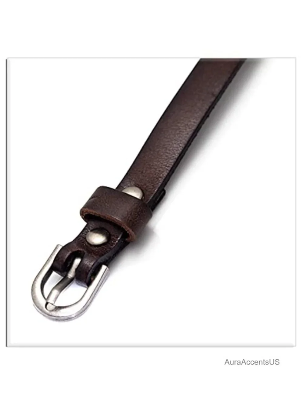 Leather Wristband Bracelet Buckle Closure Adjustable Bangle